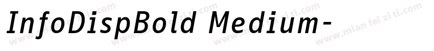 InfoDispBold Medium字体转换